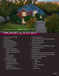 101 Glasgow  Upgrades & Features