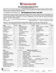 3620 Clydesdale Seller Disclosure