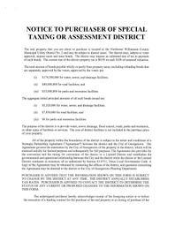 Notice to Purchaser