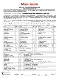 3200 Walnut Grove Sellers Disclosure