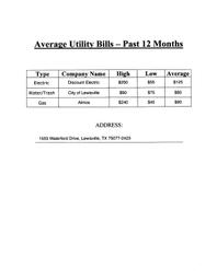 1553 Waterford Utilities