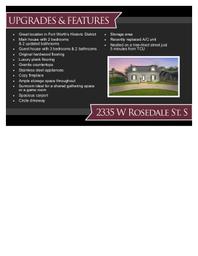 2335 W Rosedale Updates