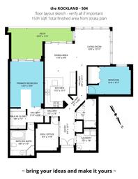 the Rockland _ 504 floor sketch layout - -