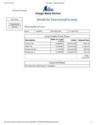 5 Town County and School Taxes 2024 2025