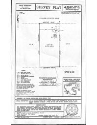 Heiland - 134 Stallion Estates Drive survey plat existing