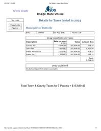 2 Town and County Taxes 2024 7 parcels