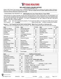 2908 Eastbourne Seller Disclosure