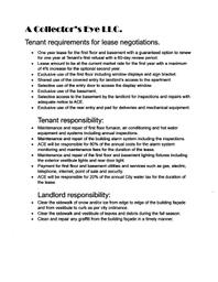 6 Terms for Proposed Tenancy Post Closing
