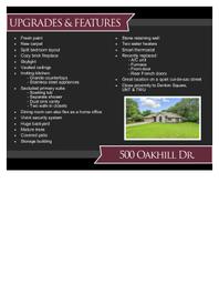 500 Oakhill Updates