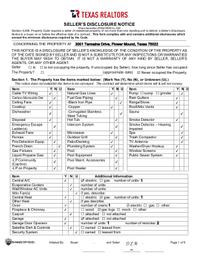 3001 Termaine Seller's Disclosure