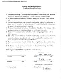6 CO Smoke Alarm Disclosure