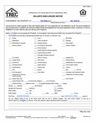 Seller's Disclosure Notice