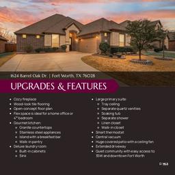 1624 Barrel Oak - Upgrades & Features