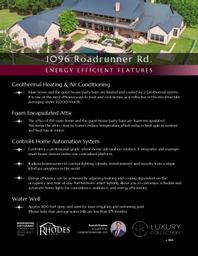 1096 Roadrunner - Energy Efficiency