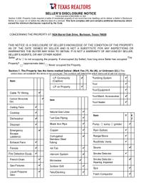 1624 Barrel Oak Sellers Disclosure