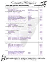Darkstone Photography - Price List - Québec - June 2022 (FR & EN)