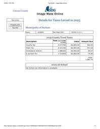 5 Town County and School Taxes 2024 2025