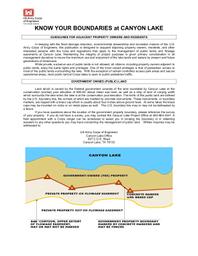 2023 Know Your Boundaries at Canyon Lake