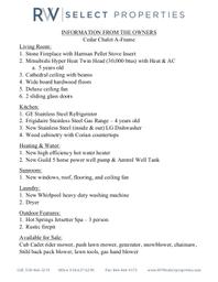 6 Info from Owners