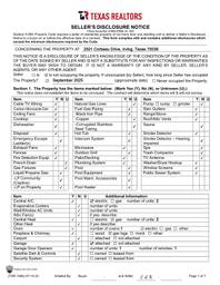 4501 Corbeau Sellers Disclosure