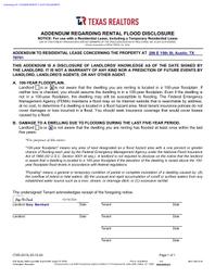 Rental Flood Disclosure