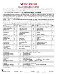 805 Parkside Sellers Disclosure
