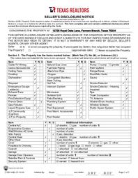 12725 Royal Oaks Sellers Disclosure