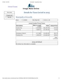 4 Town County and School Taxes both parcels