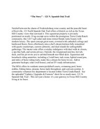 121 N. Spanish Oak Trail - The Story