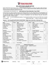 1096 Roadrunner Sellers Disclosure On-Site Sewer