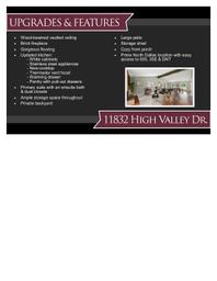 11832 High Valley Updates