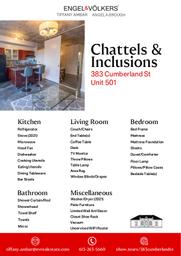 Inclusions & Exclusions - 501-383 Cumberland St