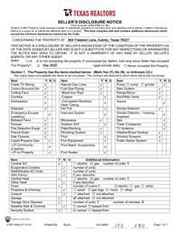 804 Freedom Sellers Disclosure