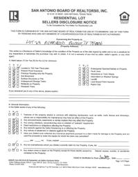 Moore - Lot 28 Riverwood Seller's Disclosure Notice 071421