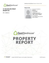 Property Report — 35 Bachelor