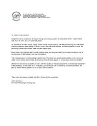 Greenbriar North - Plumbing Letter