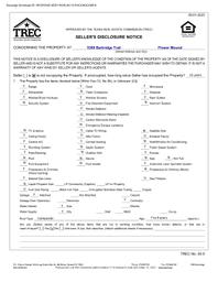 5309 Barkridge Drive Sellers Dislcosure 1