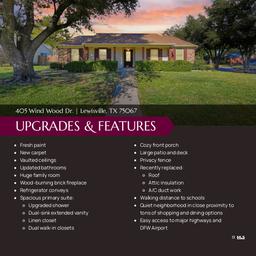 405 Wind Wood - Upgrades & Features