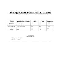 1607 Fairway Vista Utilities