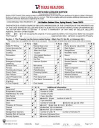 Heiland - 134 Stallion Estates Drive seller's disclosure notice 040826
